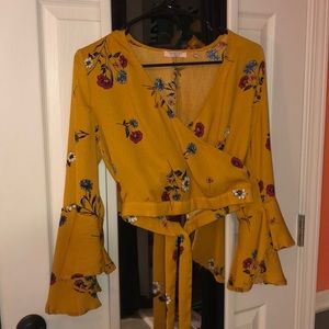 Crop top-long sleeve